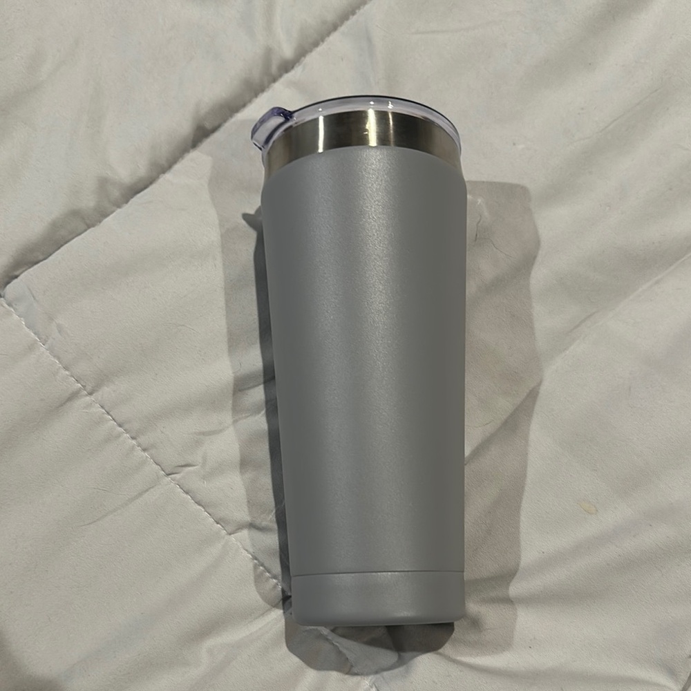Gray Stainless Steel Tumbler